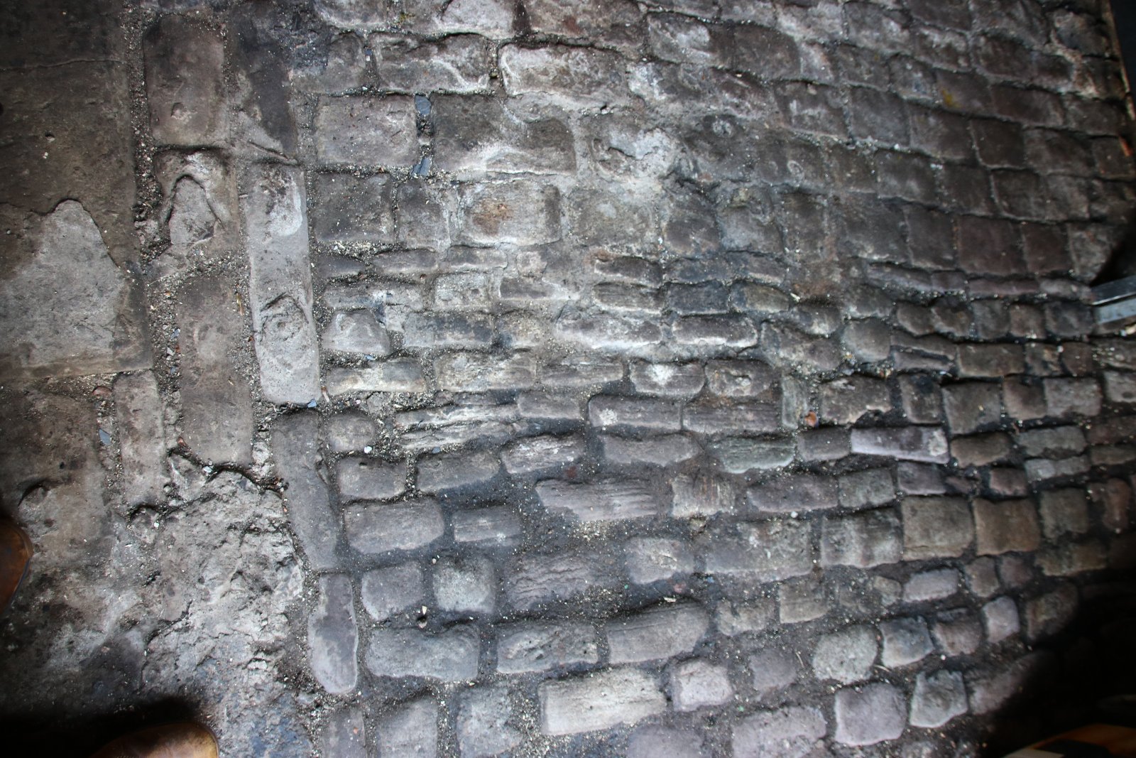 Image of pub stone floor stable 005 <h2>2018-05-05 - Part of original ancient floor uncovered at the Rose & Crown</h2>