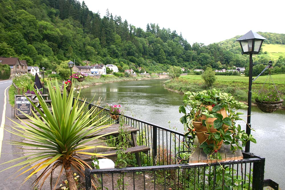 Image of rose and crown beer garden 001 <h2>2014-07-09 - How Green Was Wye Valley (With apologies to Richard Llewellyn)</h2>